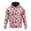 Red Pattern Cartoon Characters Hoodie