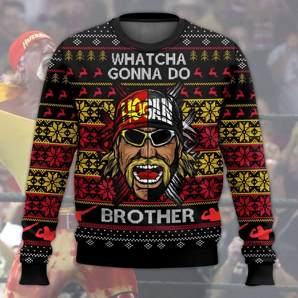 Hulk Hogan Christmas Ugly Sweater