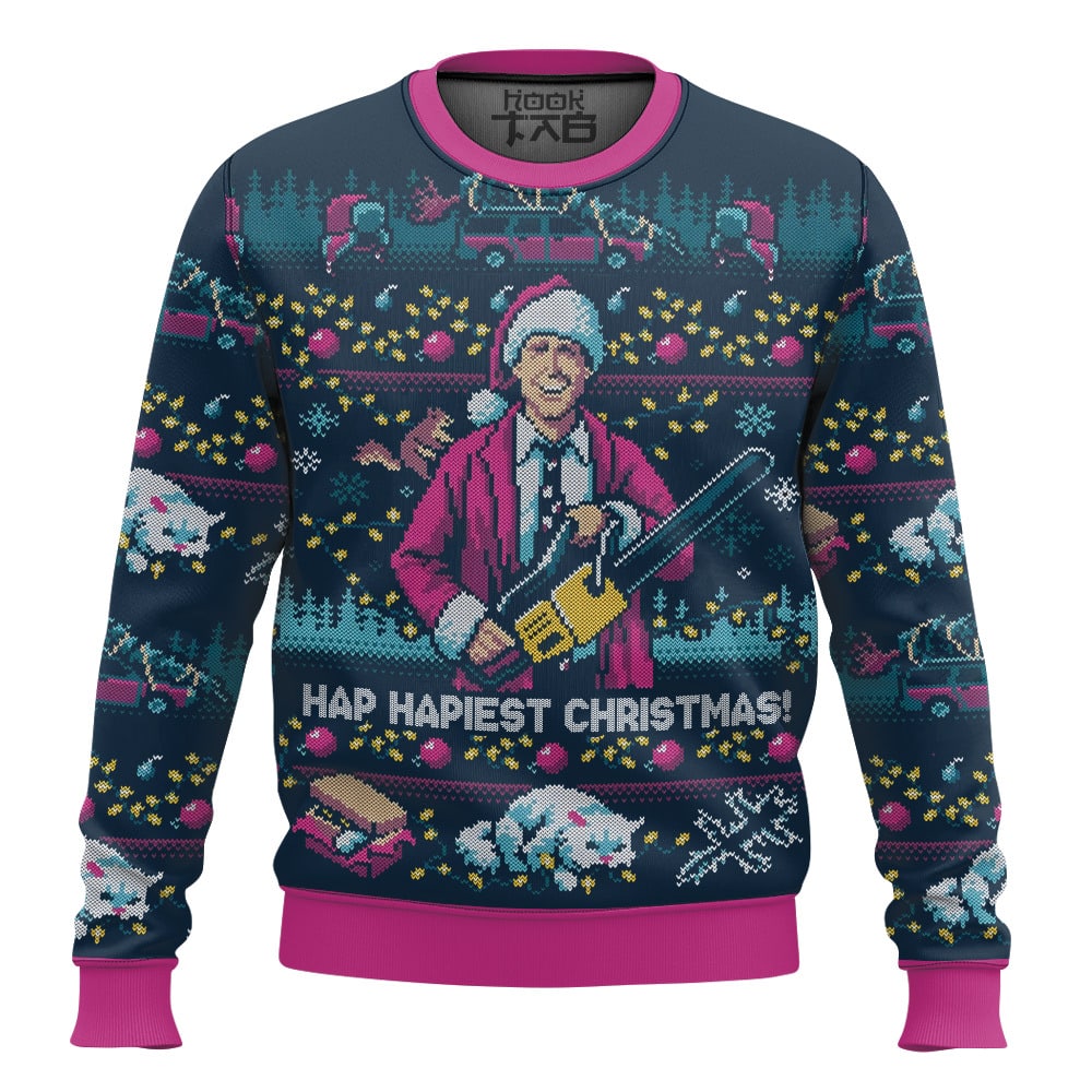 Hap Hapiest Christmas - National Lampoon's Christmas Vacation Ugly Sweater