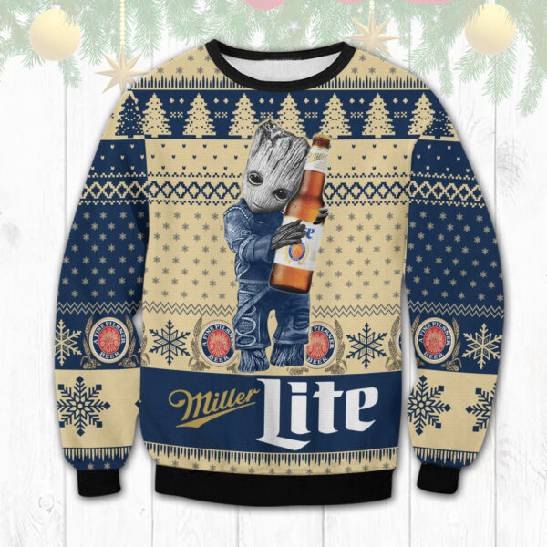 Miller Lite Groot Ugly Sweater