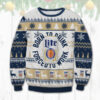 Miller Lite Born To Drink Ugly Sweater