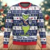 Pabst Blue Ribbon Grinch Ugly Sweater