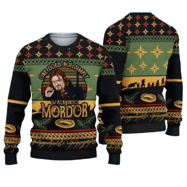 One Does Not Simply Walk Into Mordor Lord Of The Rings Ugly Sweater