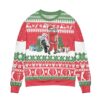 Santa Playing Golf Reindeer Pattern Ugly Christmas Sweater