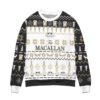 The Macallan Whisky Reindeer & Snowflake Pattern Christmas Ugly Sweater