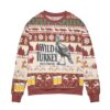 Wild Turkey Bourbon Snowflake Pattern Christmas Ugly Sweater