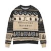 Woodford Reserve Bourbon Snowflake & Pine Tree Pattern Ugly Christmas Sweater