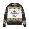 Canadian Club Whisky Snowflake Pattern Ugly Sweater