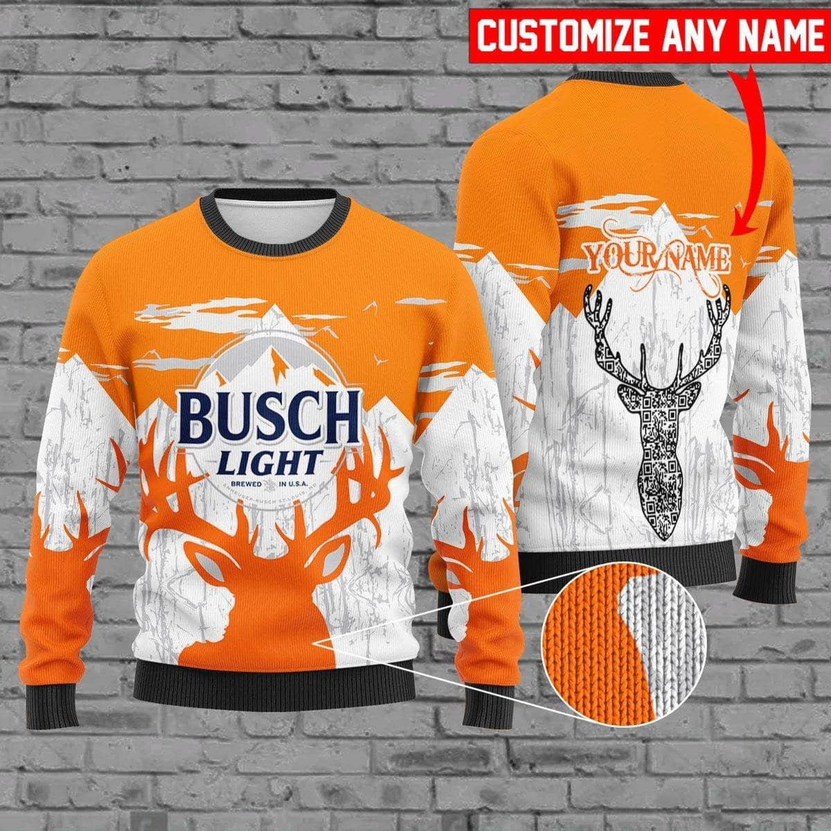 Personalized Busch Light Christmas Sweater