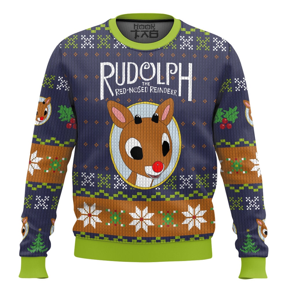 Rudolph the Red-Nosed Reindeer Ugly Sweater