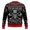 Fa La La Valhalla Viking Skull Ugly Sweater