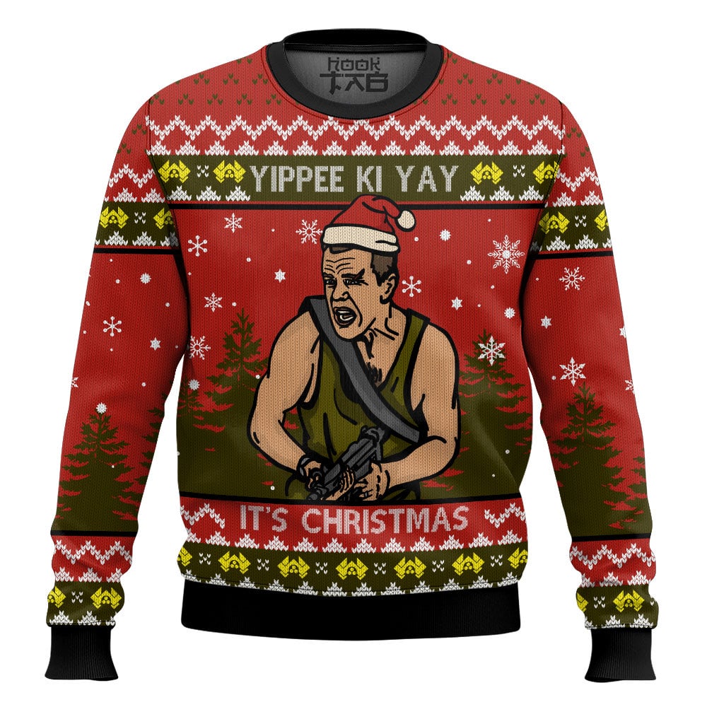 Yippee Ki Yay It’s Christmas Die Hard Ugly Sweater