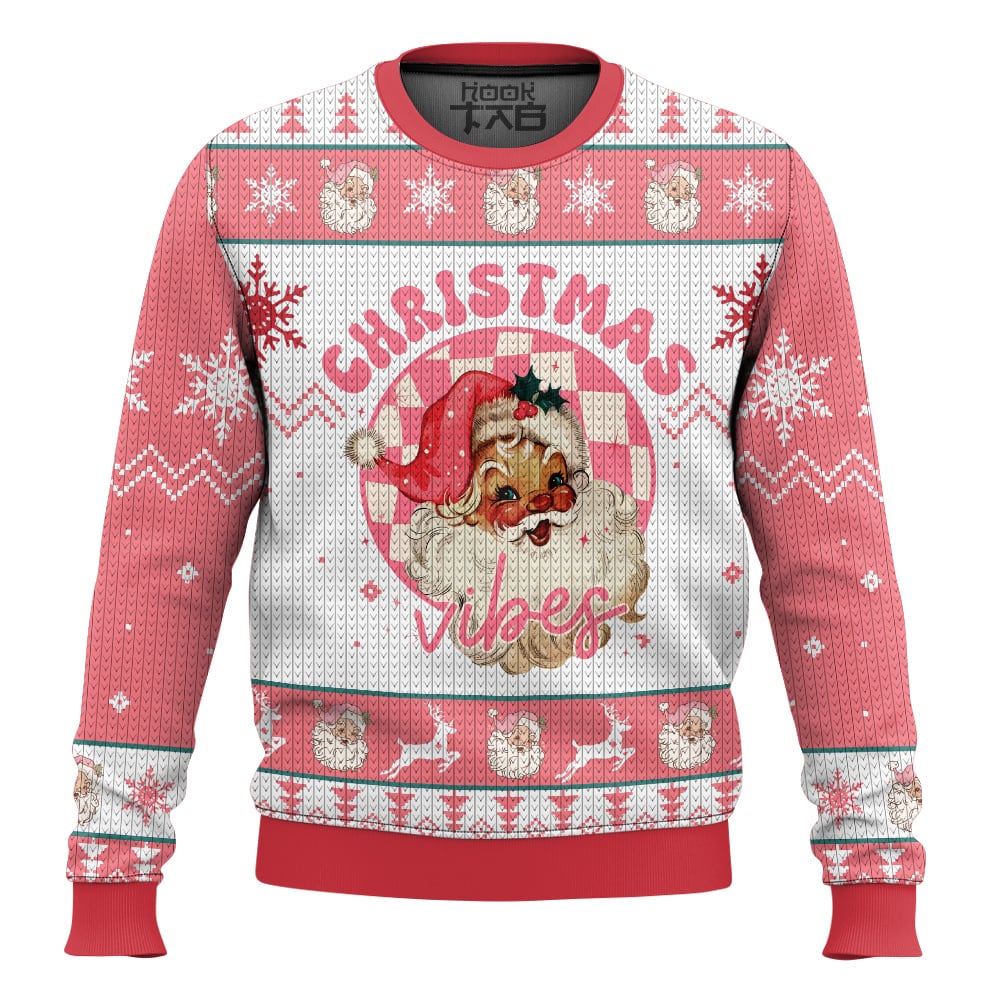 Santa Christmas Vibes - Santa Claus Ugly Sweater