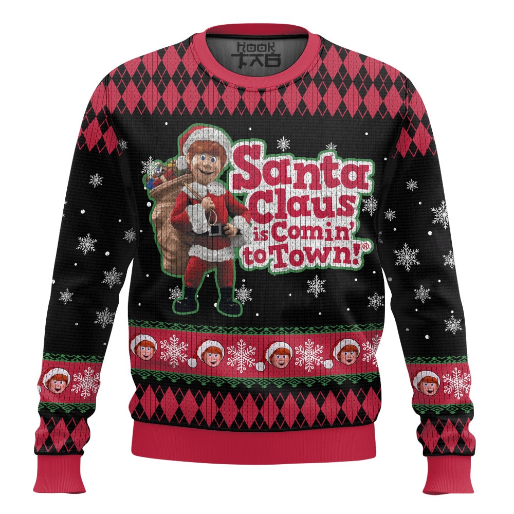 Santa Claus Is Coming To Town Ugly Sweater