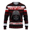 Cheer Darth Vader I Find Your Lack Of Cheer Disturbing Ugly Christmas Sweater