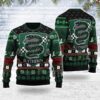 C Slytherin Round The Christmas Tree Christmas Sweater