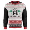 Custom T-shirt - Long Sleeves Ugly Christmas Jesus's Birthday Christmas Sweater Jumper