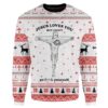 Custom Ugly Jesus Christmas Sweater Jumper