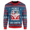 Custom Ugly Peace On Earth Christmas Sweater Jumper