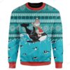 Custom Ugly Santa And Whale Christmas Sweater Jumper