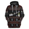 3D Firefighter FIRE DEPT Ugly Christmas Sweater Custom Hoodie Apparel