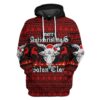 3D Merry Antichristmas Satan Claus Ugly Xmas Sweater Custom Hoodie Apparel