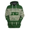 3D Shitters Full Ugly Christmas Sweater Green Custom Hoodie Apparel