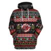 3D Xmas Firefighter Ugly Christmas Sweater Custom Hoodie Apparel