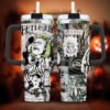 Beetlejuice Halloween juice Movie Tumbler 40oz, Halloween Green Snake Tumbler, Tumbler, Cup, Mug, Horror Movie 40oz Tumbler, Halloween Tumbler Gift, Horror Tumbler