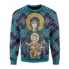 Maria And Jesus In Eastern Orthodox Christmas Christmas Sweater