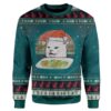 Ugly Christmas Cat Custom Sweater Apparel