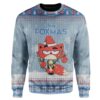 Ugly Christmas Merry Foxmas Custom Sweater Apparel