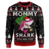 Ugly Christmas Mommy Shark Custom Sweater Apparel