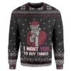 Ugly Christmas Santa Custom Sweater Apparel