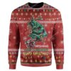 Ugly Christmas Santa Custom Sweater Apparel