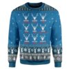 Ugly Christmas Santa's Reindeer Hunting Custom Sweater Apparel