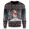 Ugly Giraffe And Santa Custom Sweater Apparel