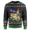 Ugly Gnome Riding Toad Christmas Custom Sweater Apparel