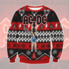 ACDC Angus Young Hold Lightning Ugly Christmas Sweater